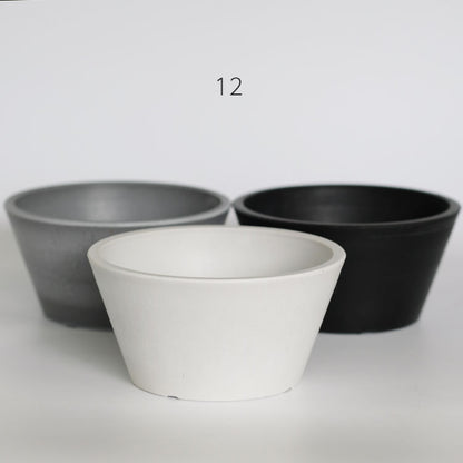 植木鉢 プリン型12 頑丈おしゃれ 塊根植物多肉 プラスチック鉢 径12cm 高6cm
