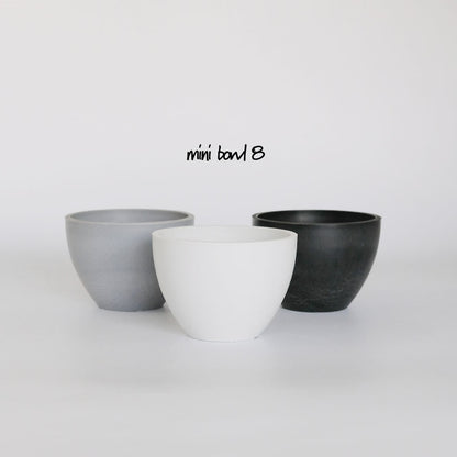 植木鉢 プラ鉢 おしゃれ 軽い プラポット mini bowl 8マーブル 頑丈 塊根植物 多肉 黒プラスチック鉢
