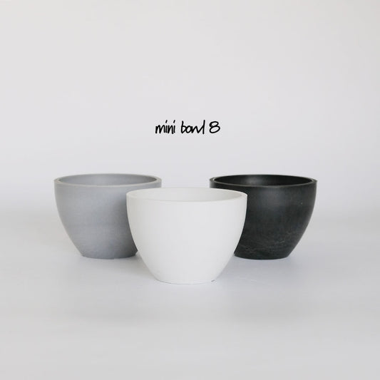 植木鉢 プラ鉢 おしゃれ 軽い プラポット mini bowl 8マーブル 頑丈 塊根植物 多肉 黒プラスチック鉢