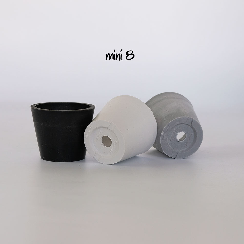 植木鉢 おしゃれ 軽い プラポット mini 8 サボテン 頑丈 塊根植物 多肉 黒プラスチック鉢 コーデックス