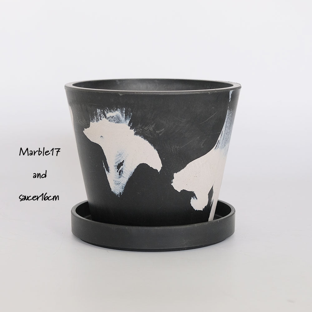 黒プラ鉢 マーブルポット 17 ビザールプランツ BLACK PLASTIC POT 塊根植物 多肉 黒プラスチック鉢 コーデックス 径17cm 高さ13.5cm スタンダード