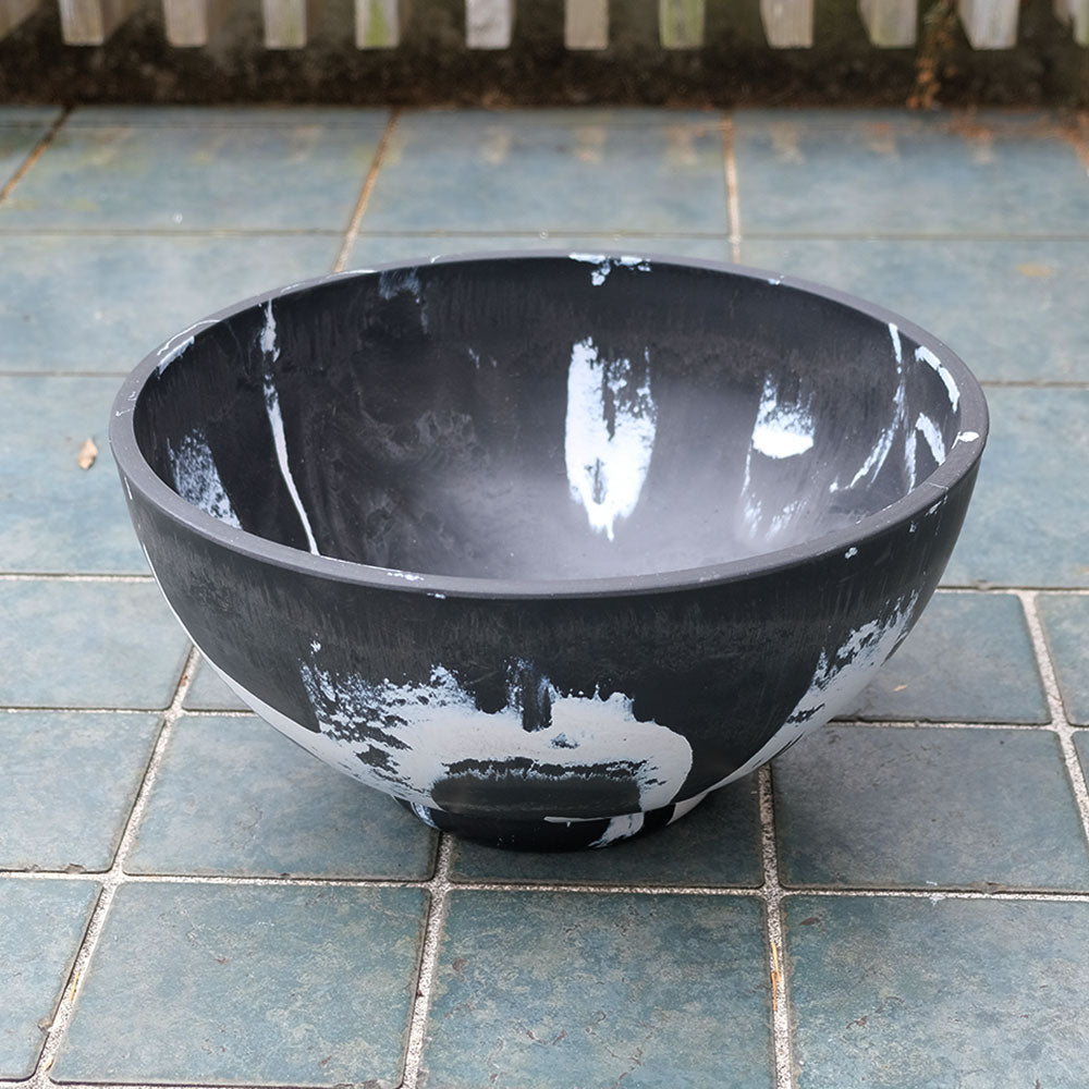 植木鉢 マーブルポット タフbowl50 サボテン 頑丈 おしゃれ 塊根植物 多肉 黒プラスチック鉢 コーデックス