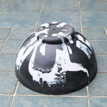 植木鉢 マーブルポット タフbowl50 サボテン 頑丈 おしゃれ 塊根植物 多肉 黒プラスチック鉢 コーデックス