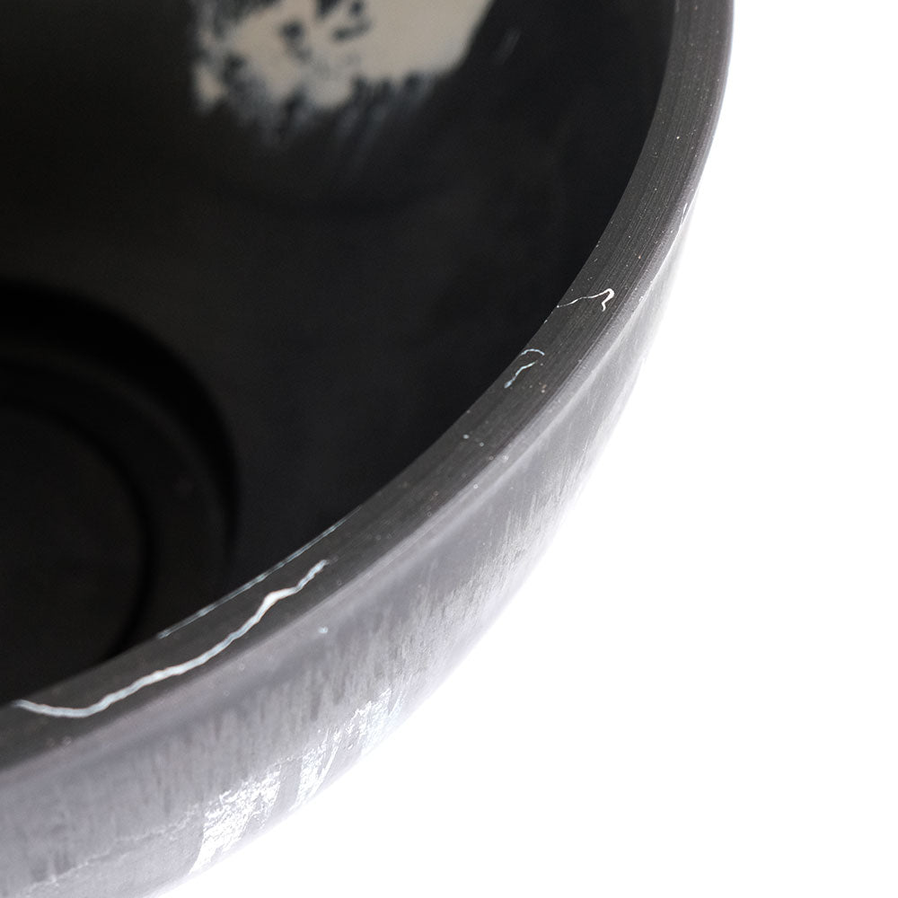 黒プラ鉢  マーブルポット タフbowl33 サボテン 頑丈 おしゃれ 塊根植物 多肉 黒プラスチック鉢 コーデックス