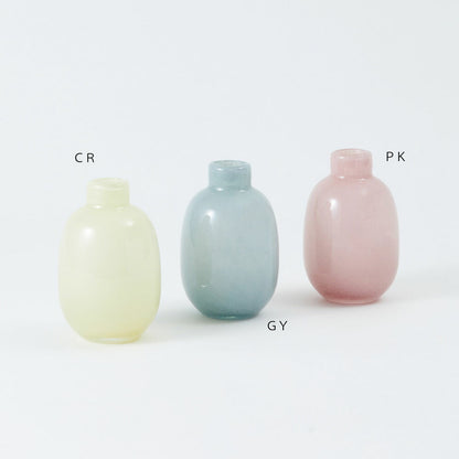 花瓶 おしゃれ ミルキー GLASS フラワーベース バロン 花瓶 かわいい 志成販売