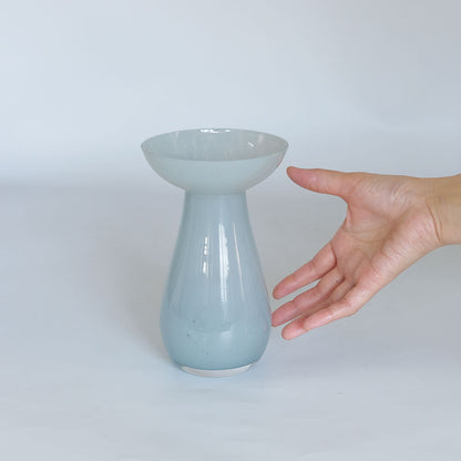 花瓶 おしゃれ ミルキー GLASS フラワーベース コレ かわいい 志成販売