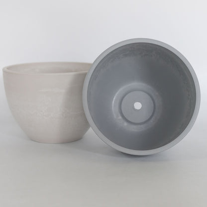 植木鉢 W&G ポット bowl 20 サボテン 頑丈 おしゃれ 塊根植物 多肉 黒プラスチック鉢 ホワイト グレー