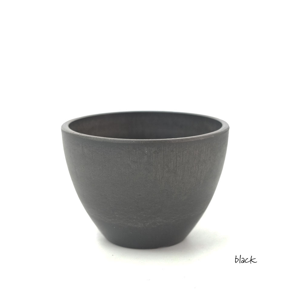 植木鉢 プラポット bowl 10 black plastic pot 径10.5cm 高さ8cm 3号 ホワイト ライトグレー アガベ コーデックス サボテン