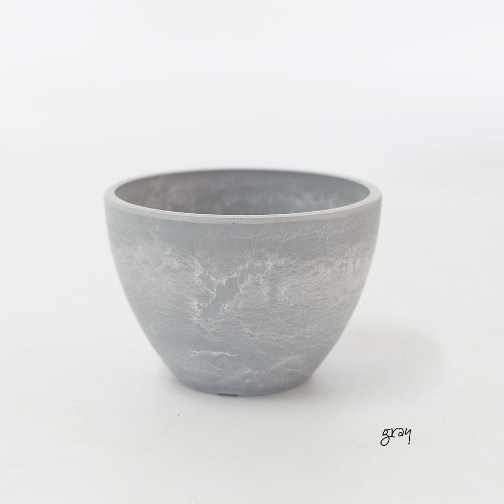 植木鉢 プラポット bowl 10 black plastic pot 径10.5cm 高さ8cm 3号 ホワイト ライトグレー アガベ コーデックス サボテン
