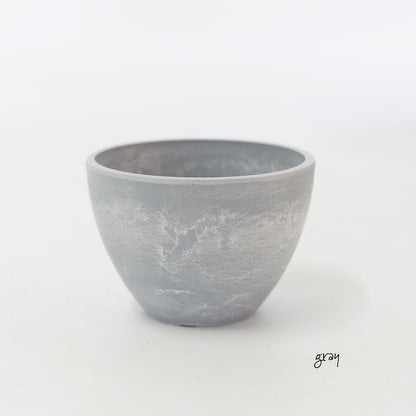 植木鉢 プラポット bowl 10 black plastic pot 径10.5cm 高さ8cm 3号 ホワイト ライトグレー アガベ コーデックス サボテン