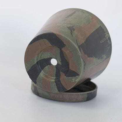 プラ鉢  カモフラージュポット 14 受皿付 迷彩柄 CAMO 径14cm 高さ12cm コーデックス アガベ