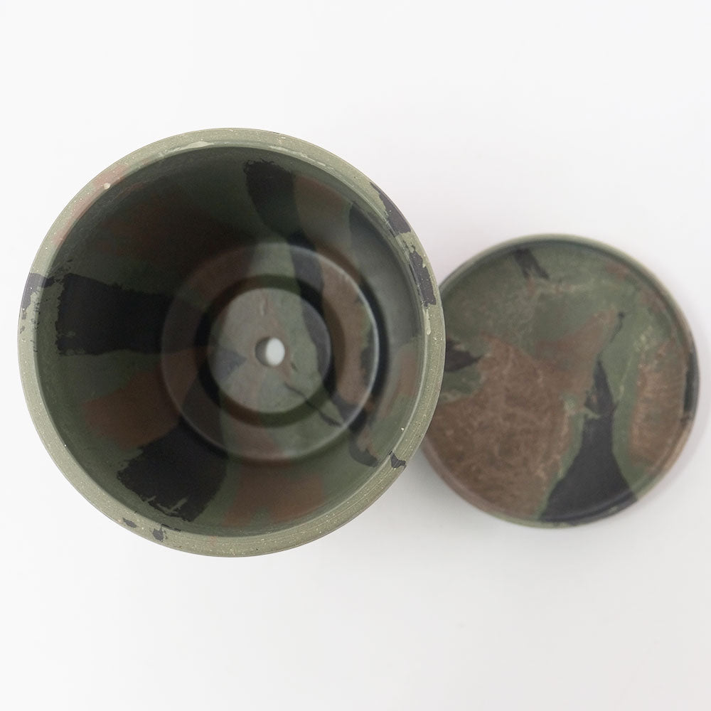 プラ鉢  カモフラージュポット 12 受皿付 径12cm 高さ10cm black plastic pot 4号 アガベ コーデックス サボテン