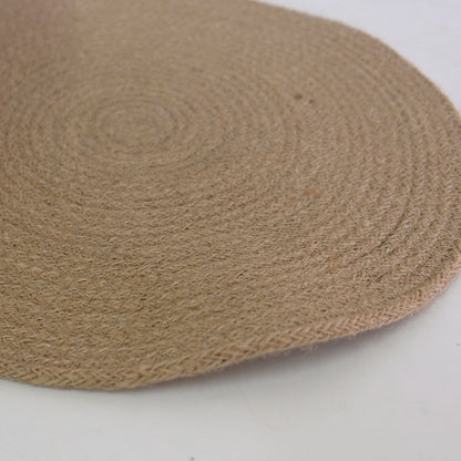 Jite Pot Mat 35 BEIGE | ジュートポットマット35cm ベージュ 北欧インテリア 円形 ナチュラル リゾート おしゃれ 天然素材 麻 サークル 植木鉢マット キズ防止 汚れ防止