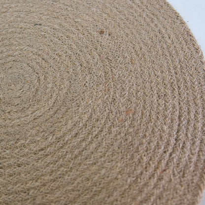 Jite Pot Mat 35 BEIGE | ジュートポットマット35cm ベージュ 北欧インテリア 円形 ナチュラル リゾート おしゃれ 天然素材 麻 サークル 植木鉢マット キズ防止 汚れ防止