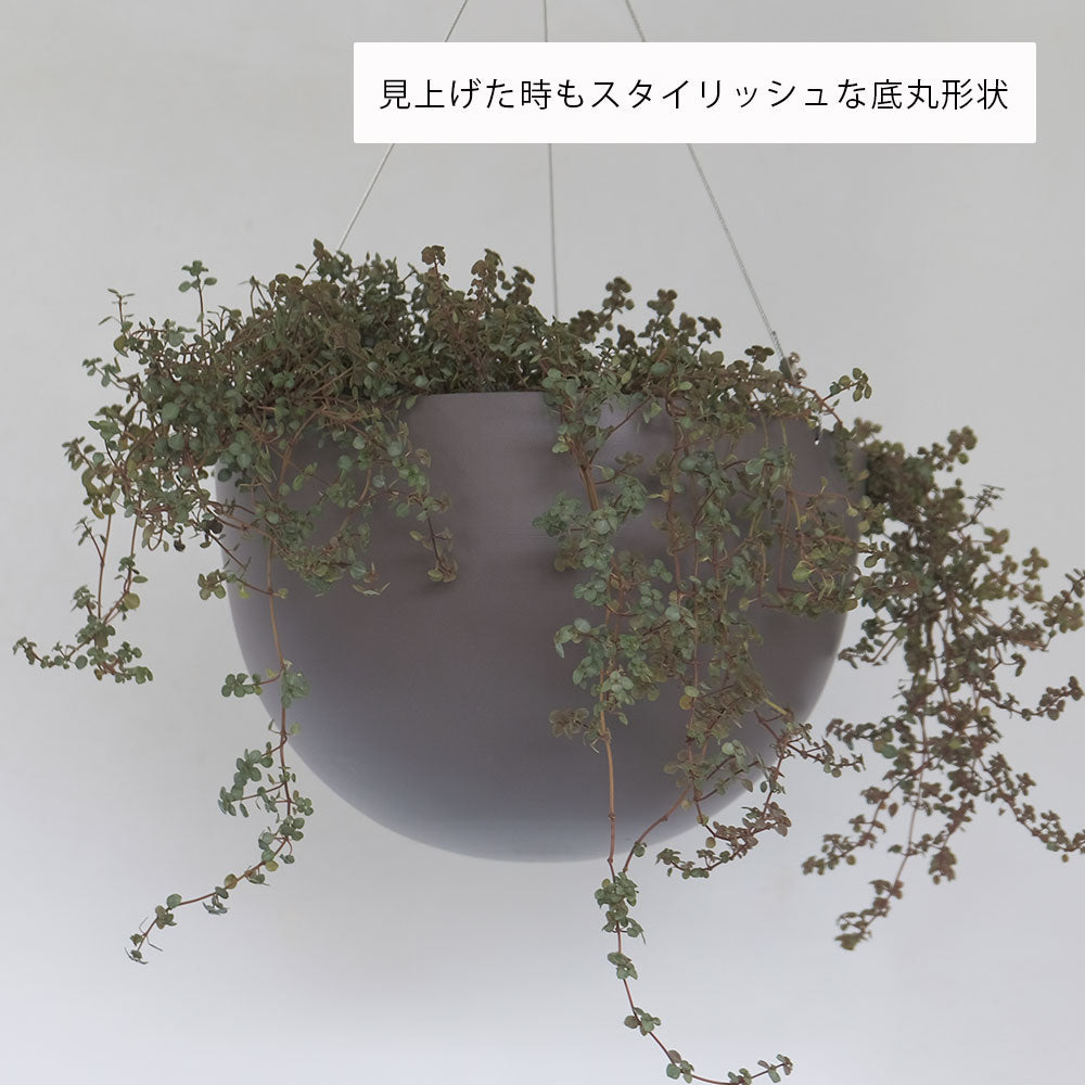 スチールハンギング27 植木鉢 おしゃれ ハンキング 吊り下げ 鉢カバー ５寸浅プラ鉢対応