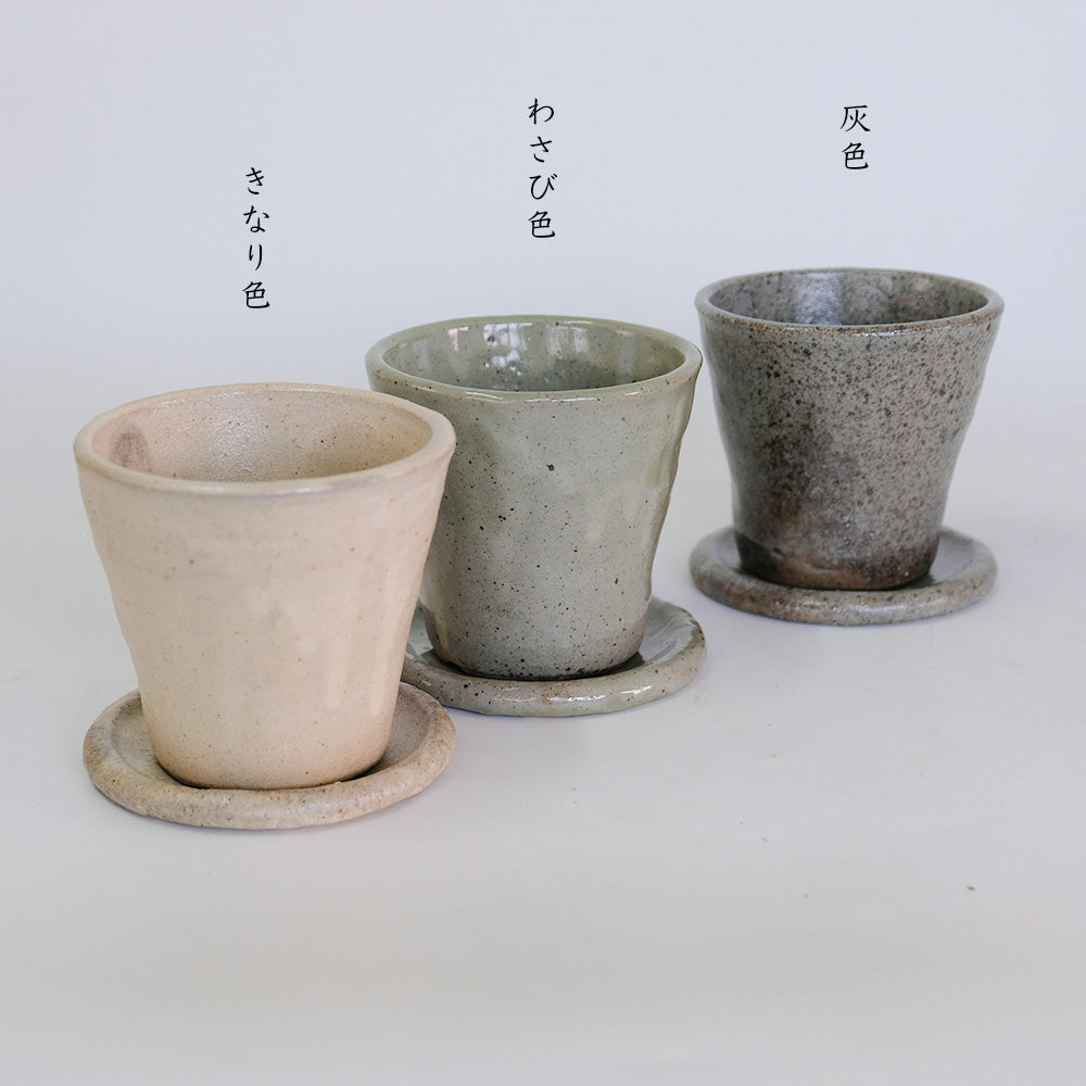 植木鉢 Lisse りっせ10 陶器鉢 常滑 和風 径10.5cm 高10.5cm 底穴あり tronco