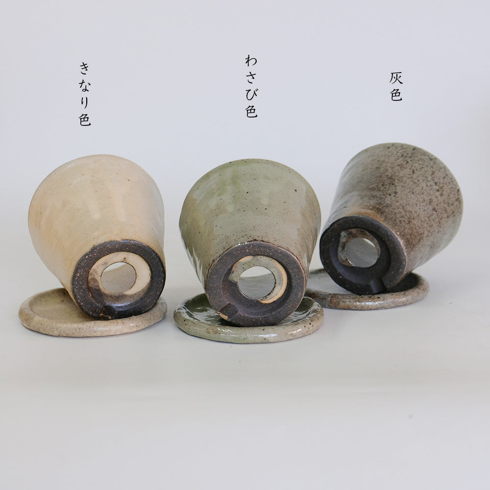 植木鉢 Lisse りっせ10 陶器鉢 常滑 和風 径10.5cm 高10.5cm 底穴あり tronco