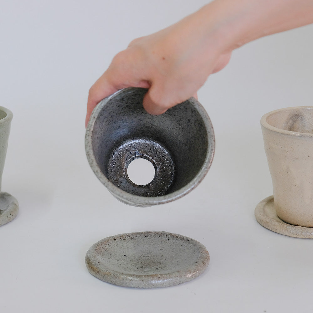 植木鉢 Lisse りっせ10 陶器鉢 常滑 和風 径10.5cm 高10.5cm 底穴あり tronco