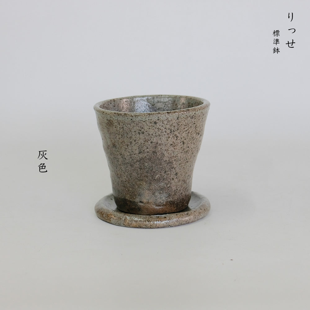 植木鉢 Lisse りっせ10 陶器鉢 常滑 和風 径10.5cm 高10.5cm 底穴あり tronco