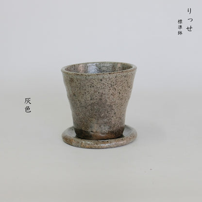 植木鉢 Lisse りっせ10 陶器鉢 常滑 和風 径10.5cm 高10.5cm 底穴あり tronco