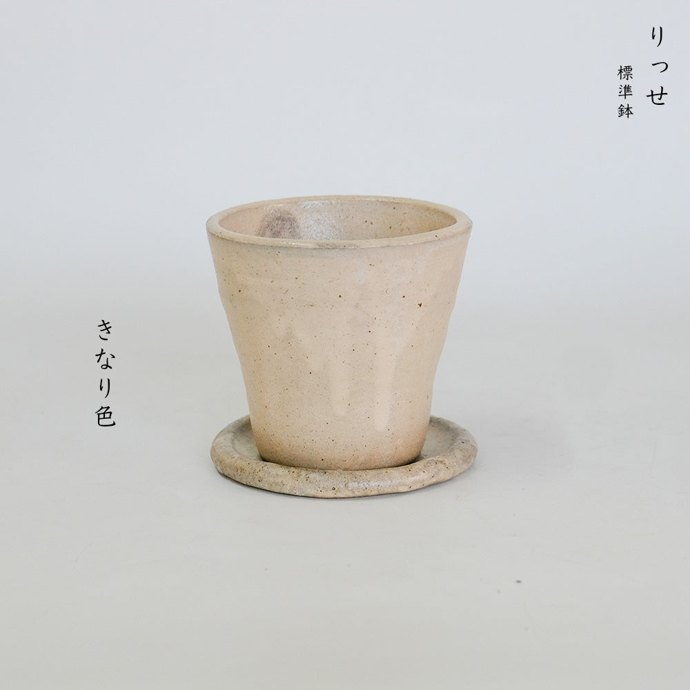 植木鉢 Lisse りっせ10 陶器鉢 常滑 和風 径10.5cm 高10.5cm 底穴あり tronco