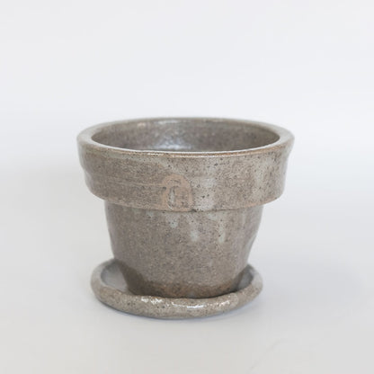 植木鉢 Lisse りっせ13 陶器鉢 常滑 和風 径13cm 高10cm 底穴あり