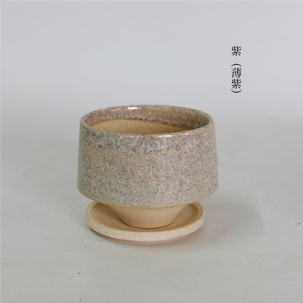植木鉢 かわいい 松帆 まつほ 10 受皿付 カラフル 陶器鉢