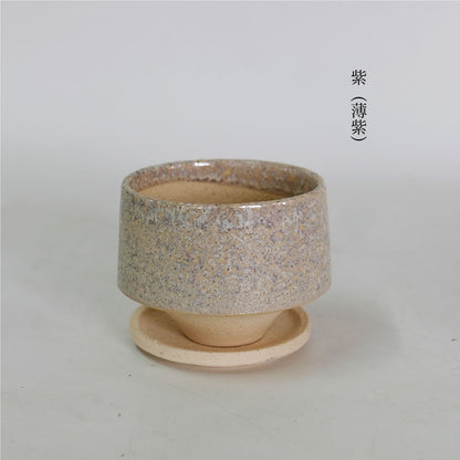 植木鉢 かわいい 松帆 まつほ 10 受皿付 カラフル 陶器鉢