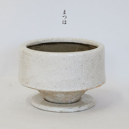 植木鉢 おしゃれ まつほL 受皿付き 陶器鉢 径15cm 高10cm 底穴あり