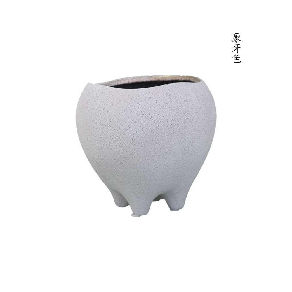 はなのさとM 植木鉢 おしゃれ セラミック 和洋折衷 径16cm 高15cm 底穴あり