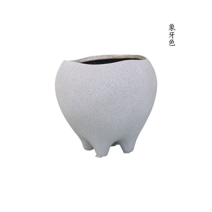はなのさとM 植木鉢 おしゃれ セラミック 和洋折衷 径16cm 高15cm 底穴あり