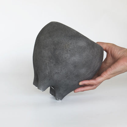 はなのさとL 植木鉢 おしゃれ セラミック 和洋折衷 底穴あり 径17.5cm 高16.5cm 底穴あり