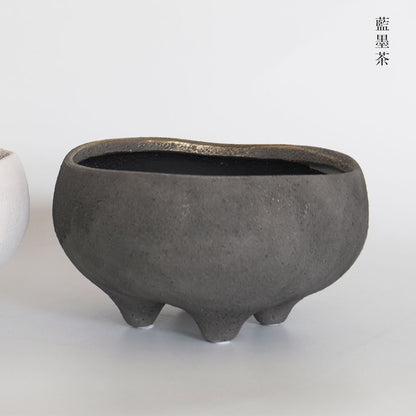 はなのさと浅型 植木鉢 おしゃれ セラミック鉢 和 径17.5cm 高10cm 底穴あり