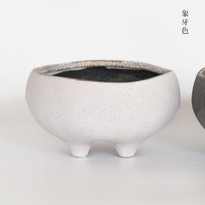 はなのさと浅型 植木鉢 おしゃれ セラミック鉢 和 径17.5cm 高10cm 底穴あり
