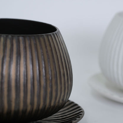 植木鉢 おしゃれ 陶器鉢 ラピスボウル10 受皿付 セラミック 釉薬 径10.5cm 高7.5cm 底穴あり