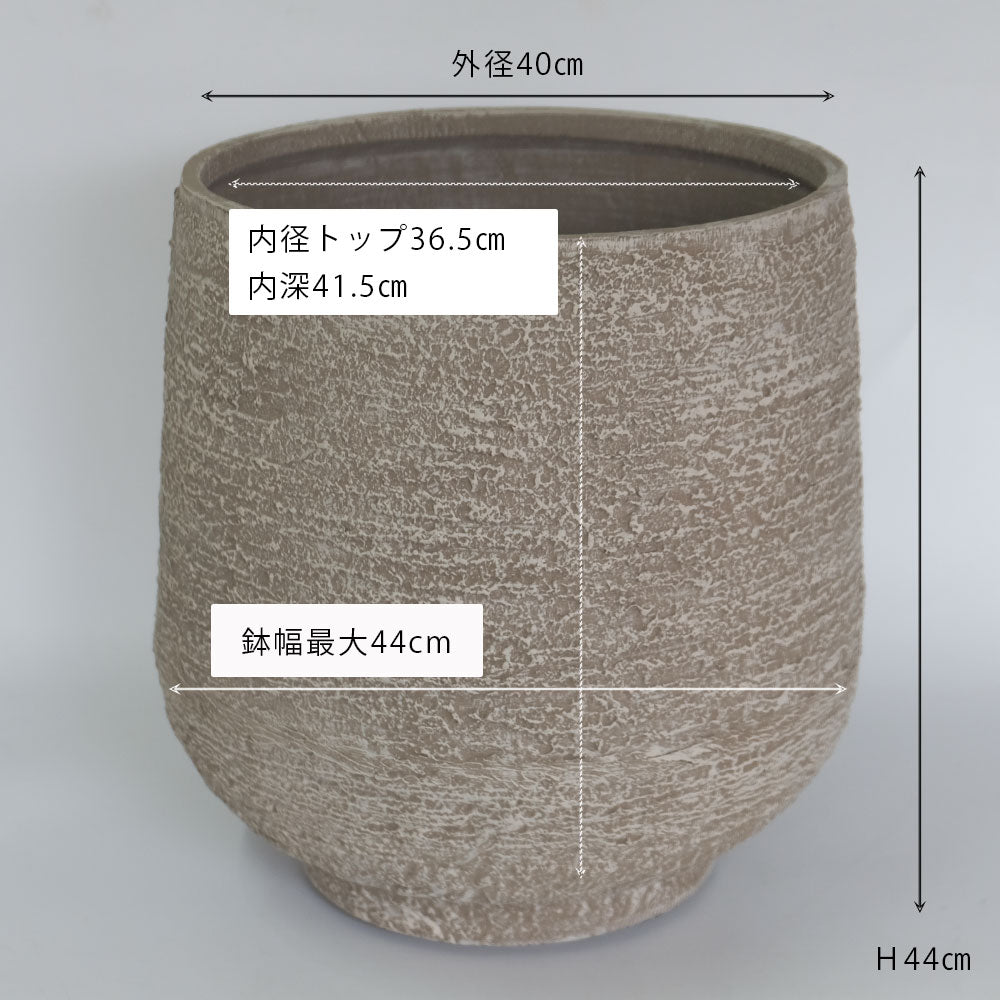 植木鉢 おしゃれ 大型 ベンチュラ44【頑丈 プラスチック鉢 10号鉢対応 軽量 】