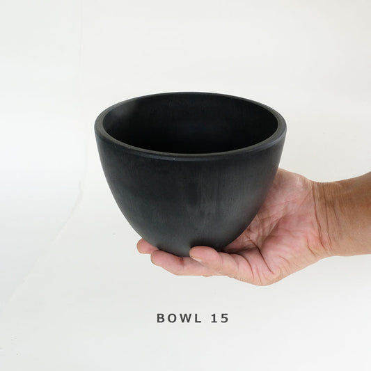 黒プラ鉢 ブラックポット bowl 15 サボテン 頑丈 おしゃれ 塊根植物 多肉 プラスチック ヘルメット コーデックス black plastic pot 径15cm 高さ11cm