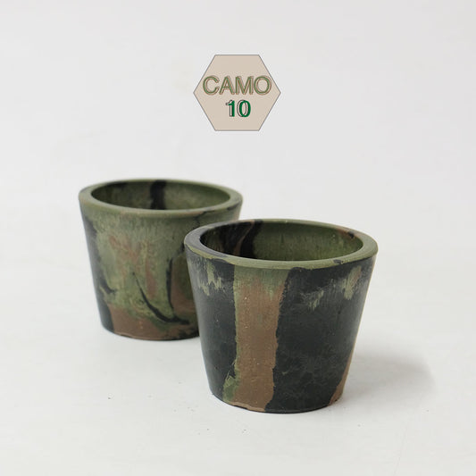 プラ鉢  カモフラージュポット10 迷彩柄 CAMO プラスチック鉢 径10cm 高さ8cm 3号 サボテン コーデックス