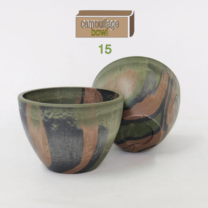 プラ鉢 カモフラージュポット bowl 15 迷彩柄 CAMO  径15cm 高さ11cm 頑丈 コーデックス サボテン
