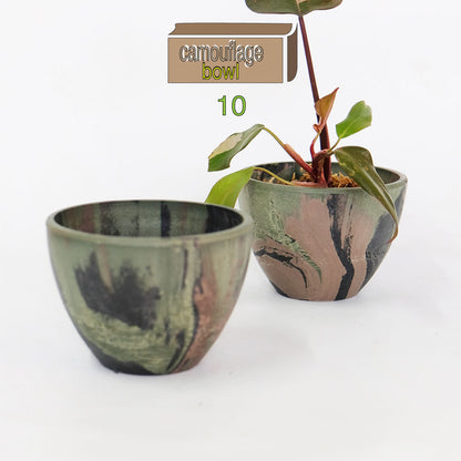 プラ鉢 カモフラージュポット bowl 10 迷彩柄 CAMO 径10.5cm 高さ8cm 頑丈 コーデックス サボテン