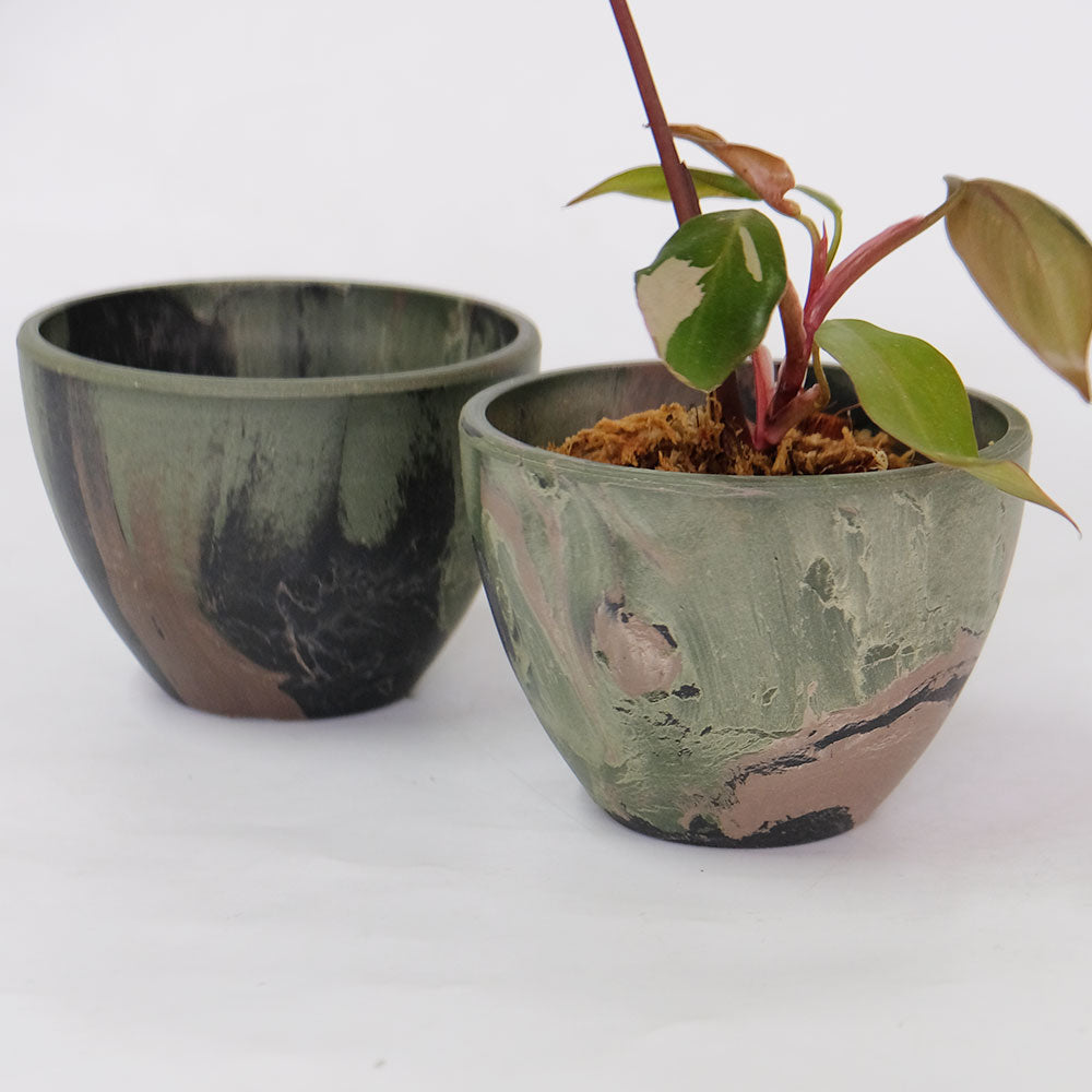 プラ鉢 カモフラージュポット bowl 15 迷彩柄 CAMO  径15cm 高さ11cm 頑丈 コーデックス サボテン