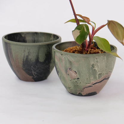 プラ鉢 カモフラージュポット bowl 15 迷彩柄 CAMO  径15cm 高さ11cm 頑丈 コーデックス サボテン