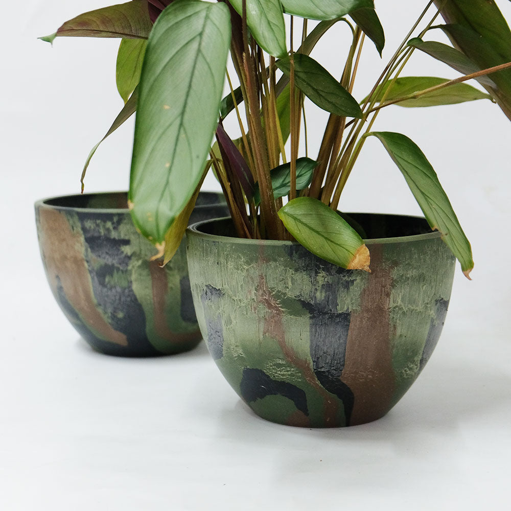 プラ鉢 カモフラージュポット bowl 20 迷彩柄 CAMO 径20cm 高さ14cm 頑丈 コーデックス サボテン