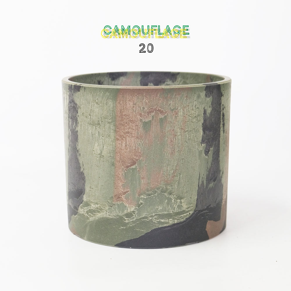 迷彩シリンダーポット20 植木鉢 プラ鉢 CAMO サボテン 頑丈 おしゃれ 塊根植物 多肉 コーデックス 径20cm 高さ18cm プラスチック鉢
