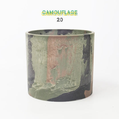 迷彩シリンダーポット20 植木鉢 プラ鉢 CAMO サボテン 頑丈 おしゃれ 塊根植物 多肉 コーデックス 径20cm 高さ18cm プラスチック鉢