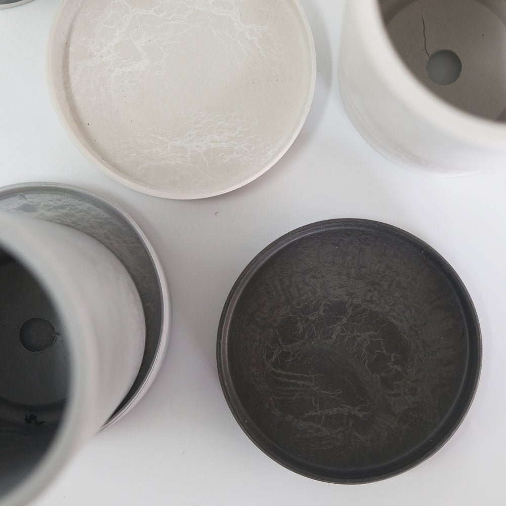 植木鉢 プラ鉢 おしゃれ 軽いプラポット mini long pot 8 サボテン 頑丈 塊根植物 多肉 黒プラスチック鉢