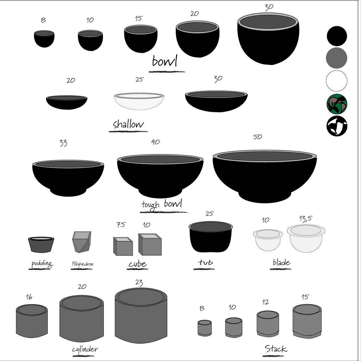 植木鉢 プラ鉢 ホワイトポット タフbowl 50 サボテン 頑丈おしゃれ 塊根植物 多肉 コーデックス メダカ 睡蓮鉢