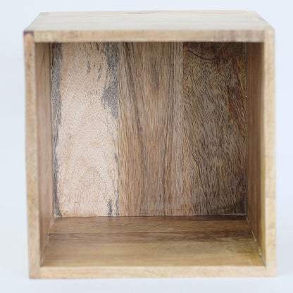 おしゃれ 植木鉢 cube stand pot combi Ｌ鉢カバー幅22/22cm 高27cm 木製 アイアン