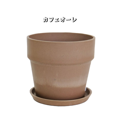 植木鉢 おしゃれ 軽い プラ鉢 ソリッド10 受皿付 3号鉢 プラスチック カラフル プランター 鉢径10cm 高さ9.5cm プランツポット かわいい