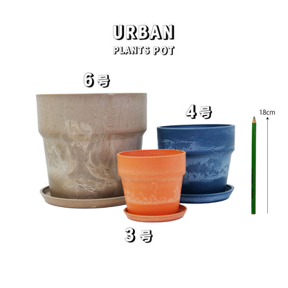 植木鉢 おしゃれ 軽い プラ鉢 ソリッド10 受皿付 3号鉢 プラスチック カラフル プランター 鉢径10cm 高さ9.5cm プランツポット かわいい